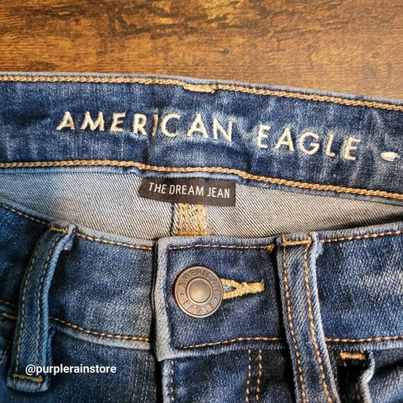 American Eagle Jeans 0 S Dream Jegging Super Hi Rise Medium Wash Tummy Control - Picture 4 of 13
